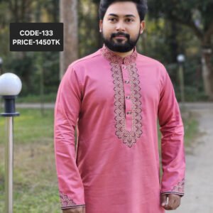 মিষ্টি কালার প্রিমিয়াম কটন পাঞ্জাবী