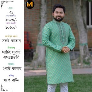 পেষ্ট কালার কাতান পাঞ্জাবী